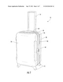 Telescopic Handle for Hard-Sided Suitcase diagram and image