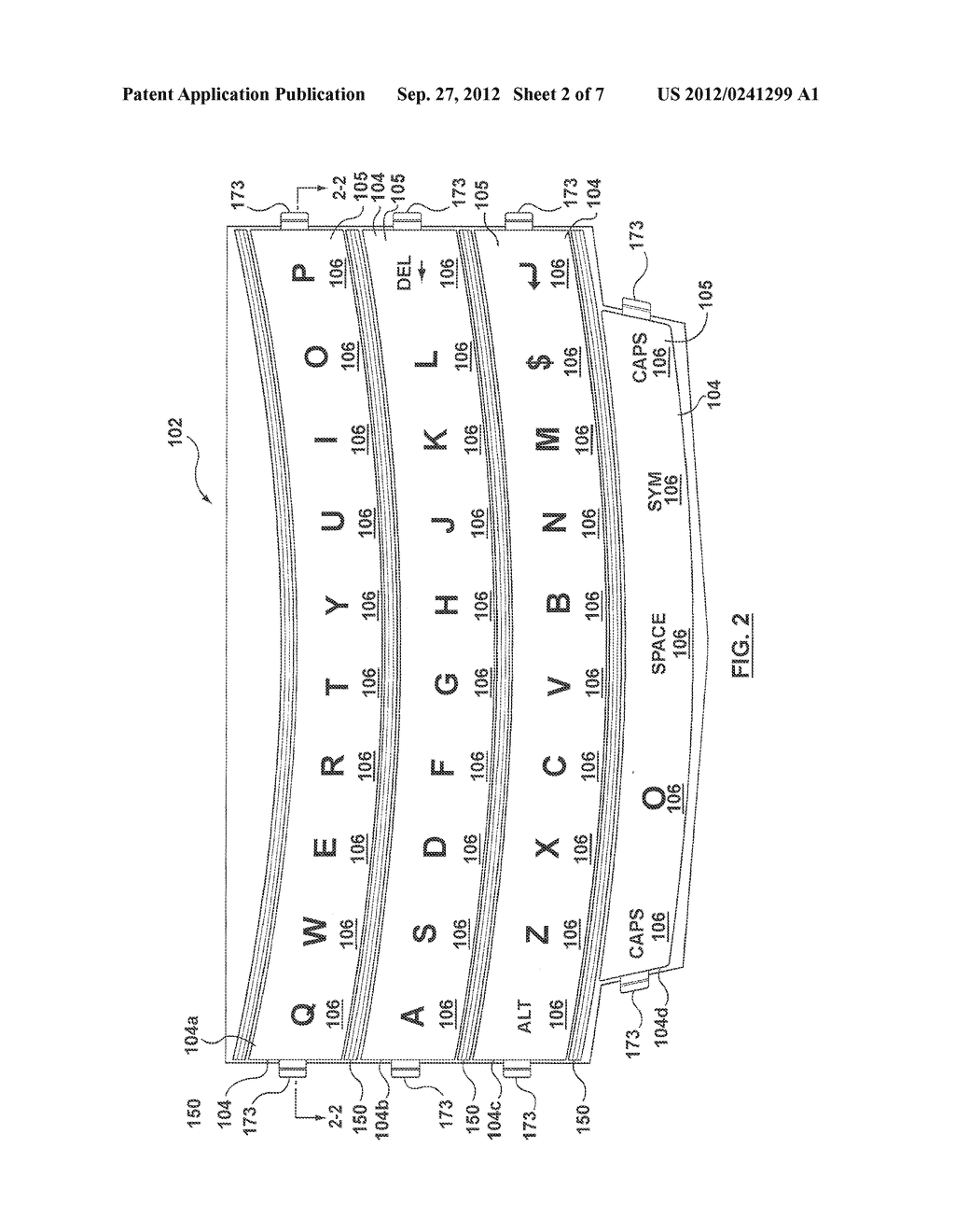 KEY ASSEMBLY FOR AN ELECTRONIC DEVICE HAVING A CONNECTED KEYCAP - diagram, schematic, and image 03