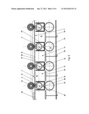 DEVICE AND METHOD FOR ELECTRICALLY CONTACTING TREATMENT MATERIAL IN     ELECTROPLATING SYSTEMS diagram and image