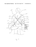 SHOCK-ABSORBING GOLF BAG AND STRAP SYSTEM diagram and image