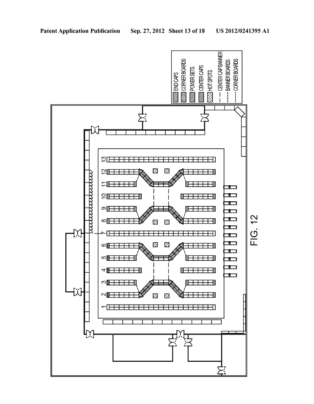 CENTER STORE DESIGN, METHOD AND ARRANGEMENT FOR RETAIL MARKETS - diagram, schematic, and image 14