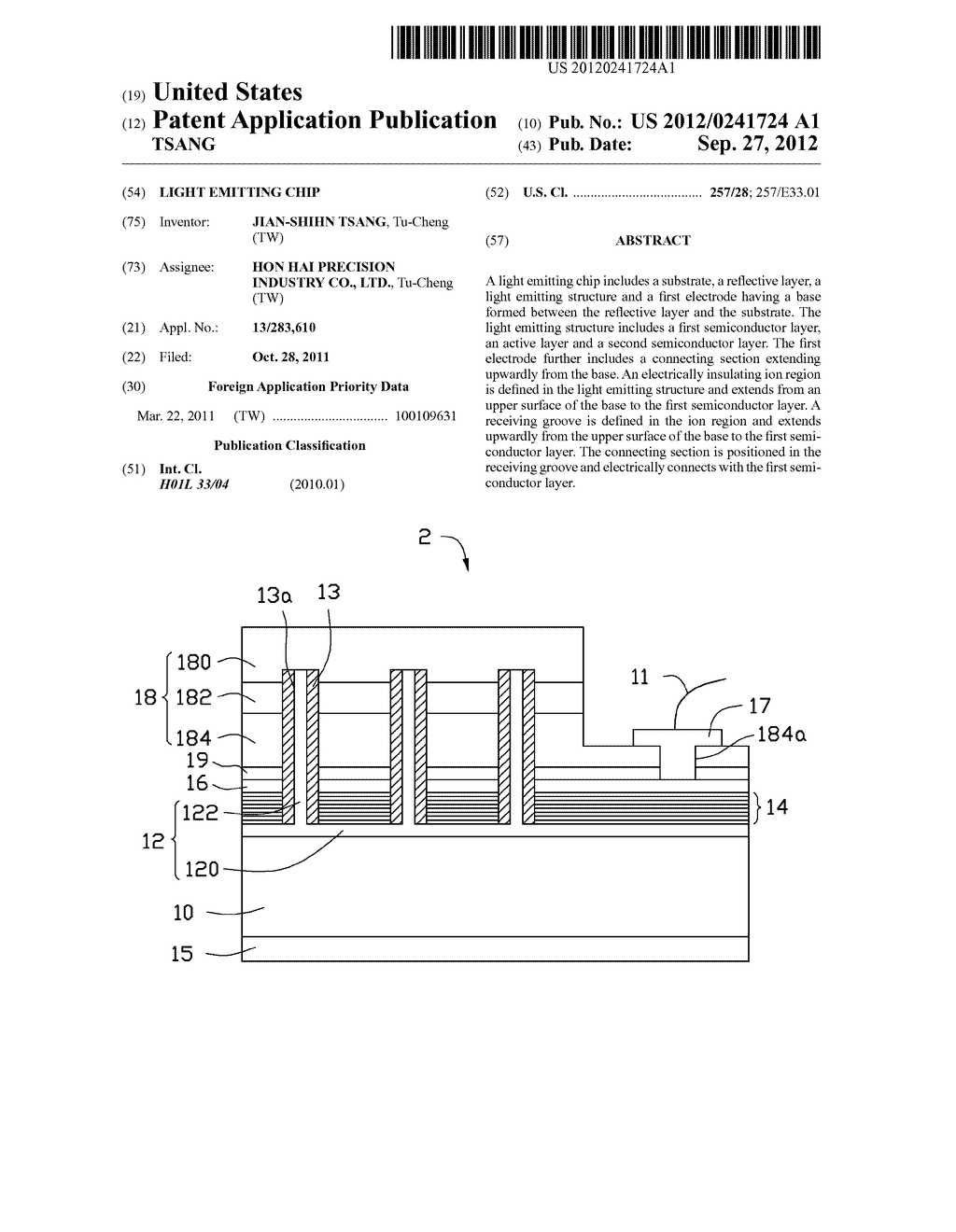 LIGHT EMITTING CHIP - diagram, schematic, and image 01