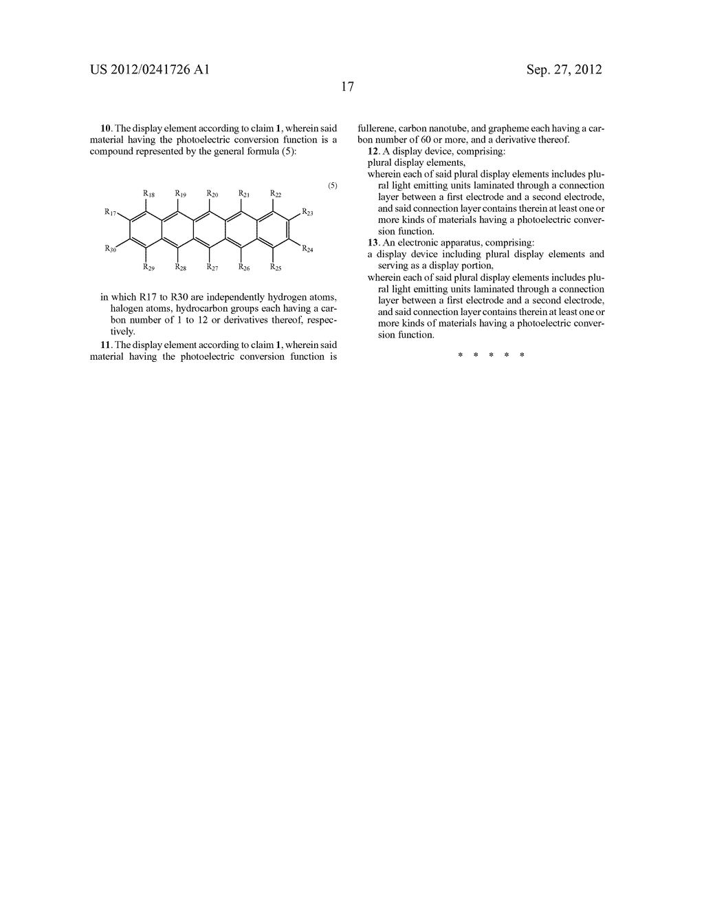 DISPLAY ELEMENT, DISPLAY DEVICE, AND ELECTRONIC APPARATUS - diagram, schematic, and image 26