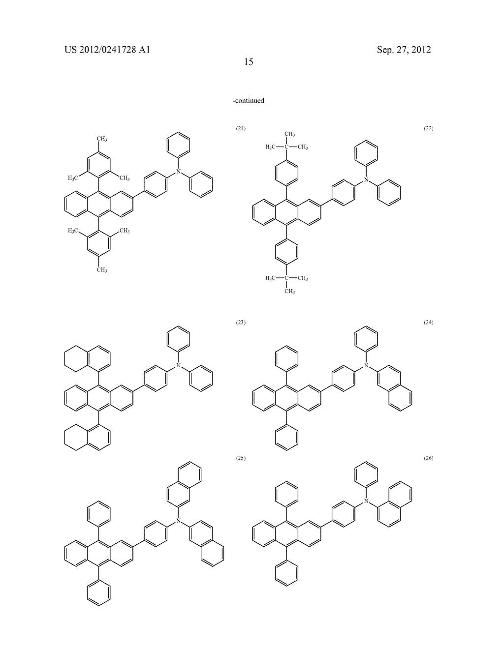 Anthracene Derivative, Light-Emitting Material, Material for     Light-Emitting Element, Composition for Coating, Light-Emitting Element,     Light-Emitting Device, and Electronic Device - diagram, schematic, and image 37