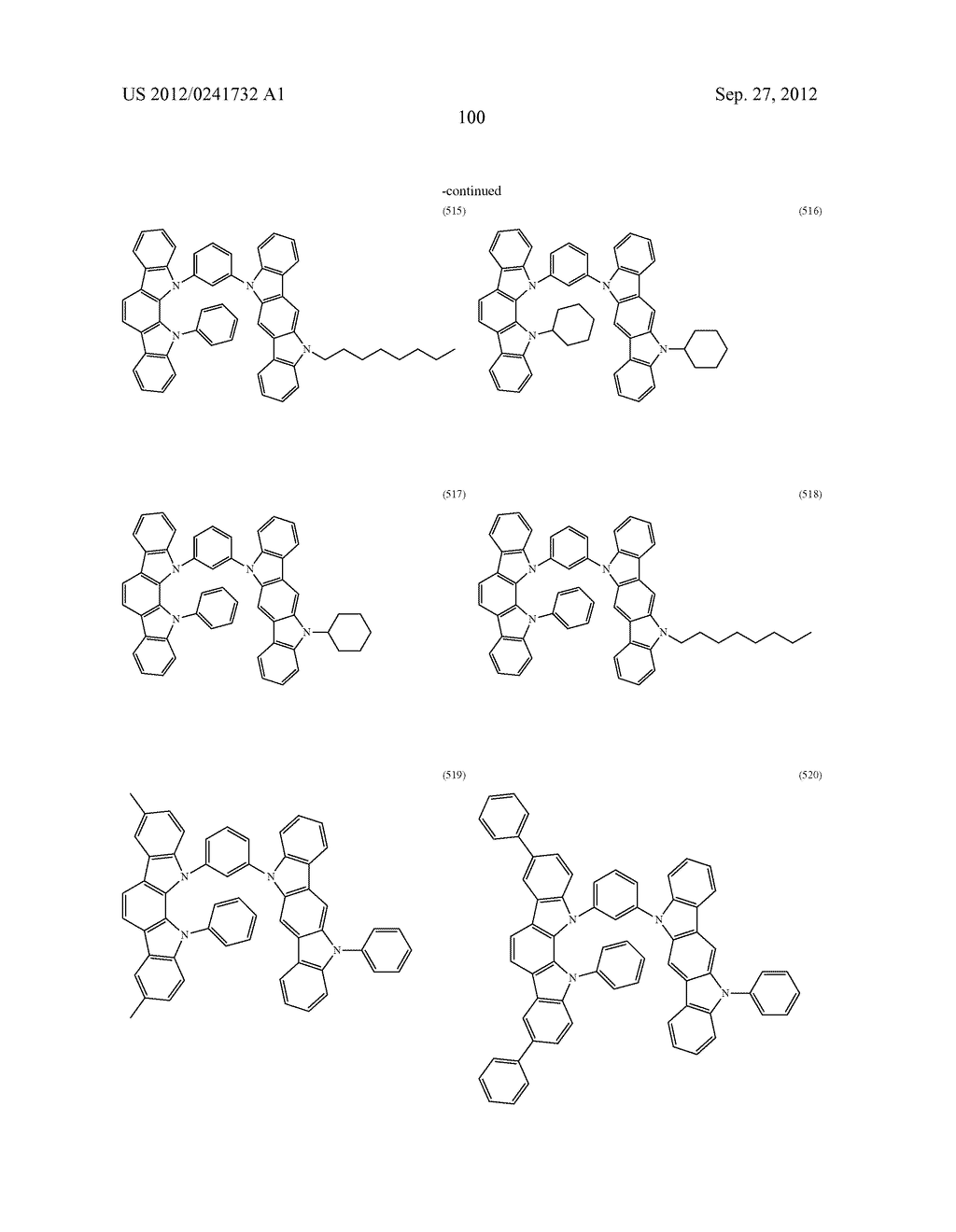 ORGANIC LIGHT-EMITTING MATERIAL AND ORGANIC LIGHT-EMITTING ELEMENT - diagram, schematic, and image 102