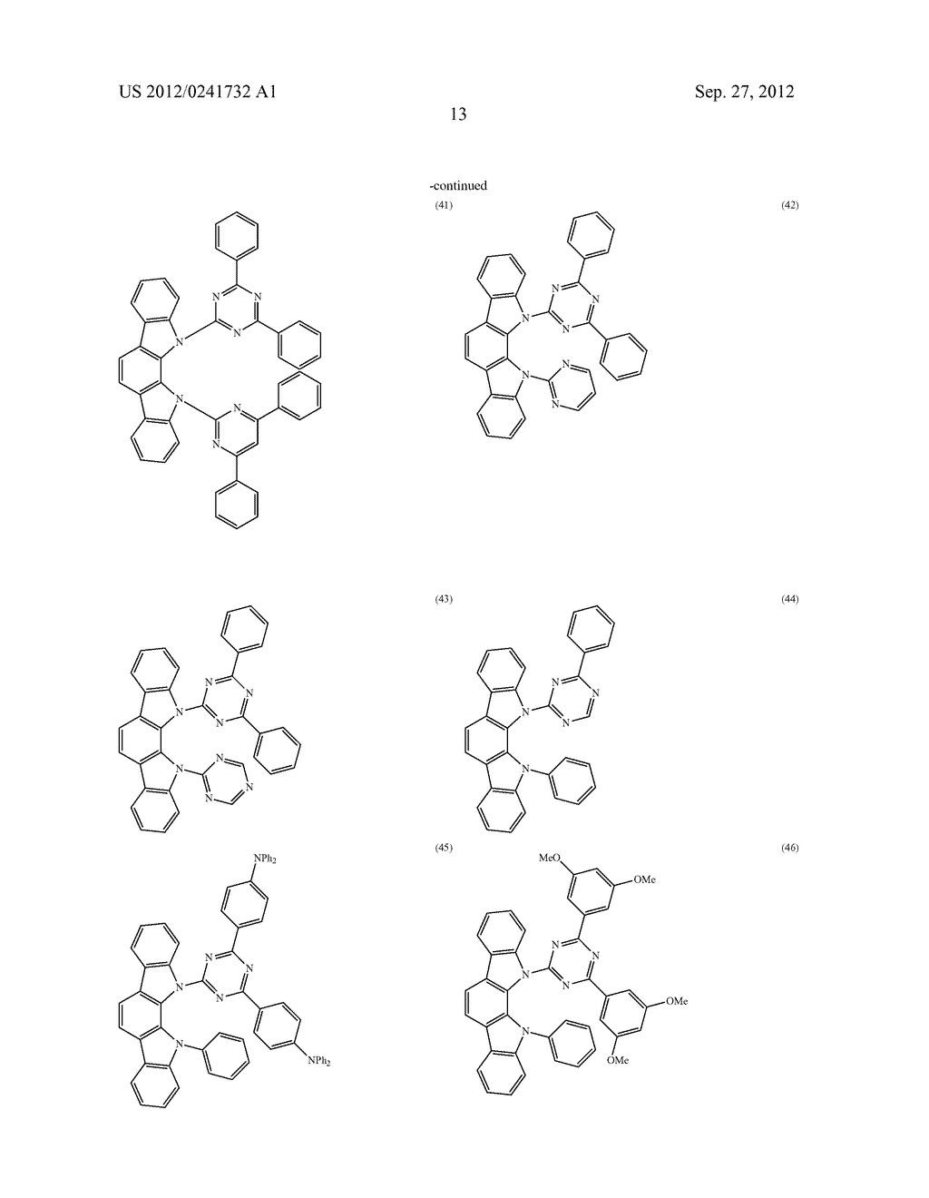 ORGANIC LIGHT-EMITTING MATERIAL AND ORGANIC LIGHT-EMITTING ELEMENT - diagram, schematic, and image 15