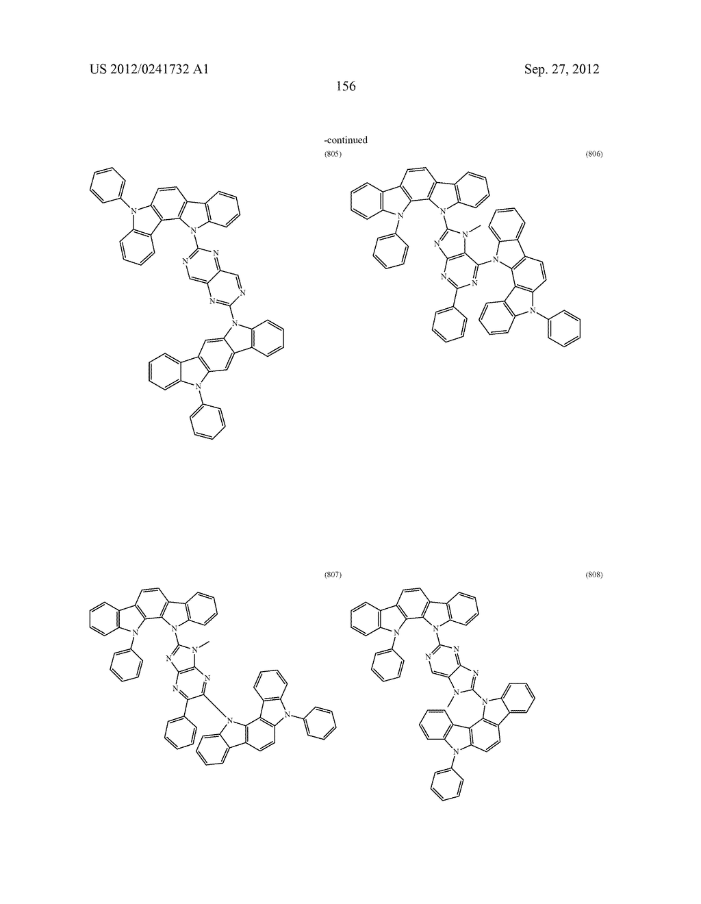 ORGANIC LIGHT-EMITTING MATERIAL AND ORGANIC LIGHT-EMITTING ELEMENT - diagram, schematic, and image 158