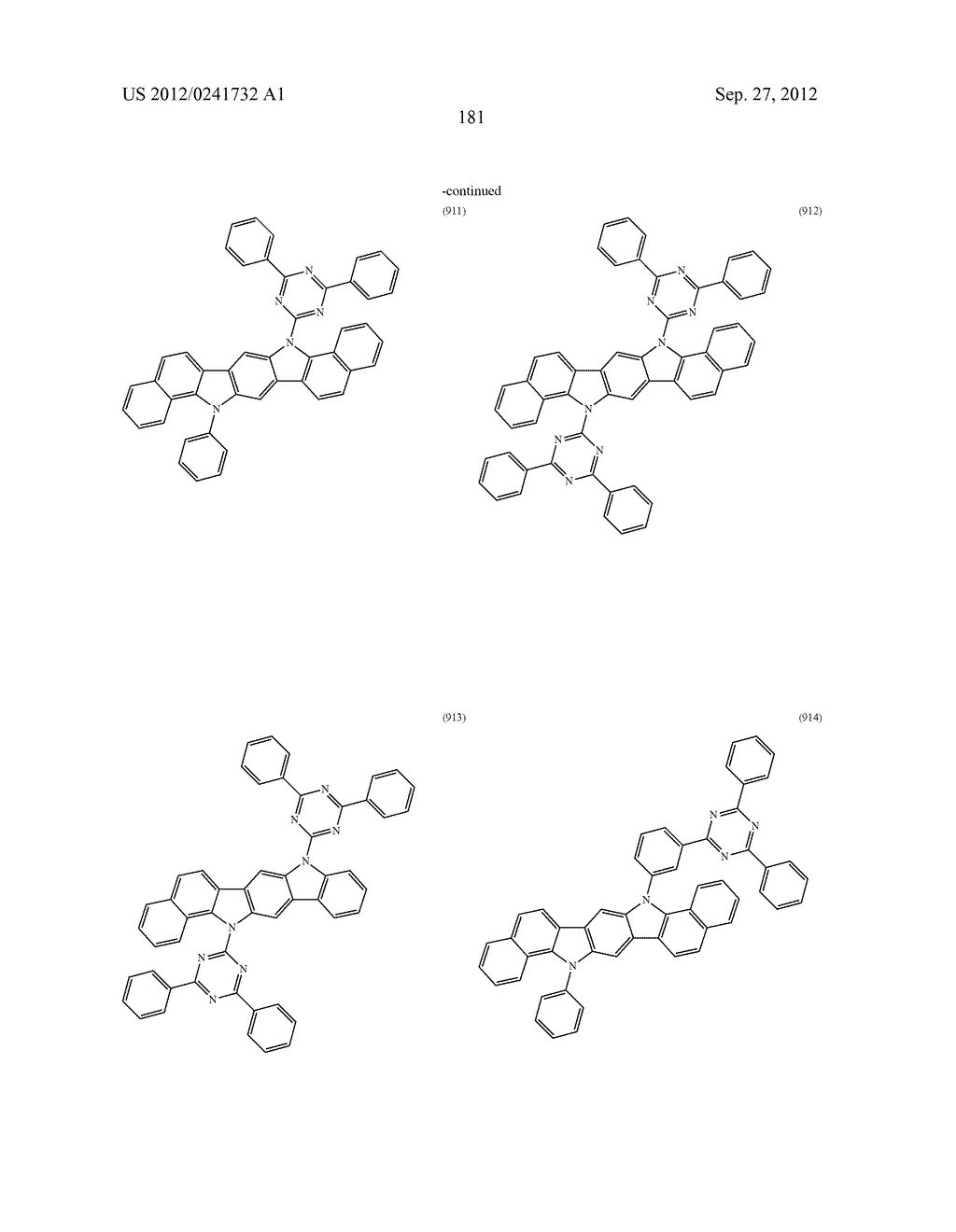 ORGANIC LIGHT-EMITTING MATERIAL AND ORGANIC LIGHT-EMITTING ELEMENT - diagram, schematic, and image 183