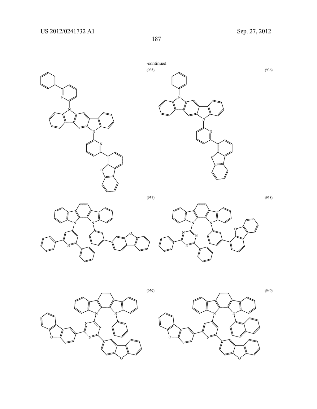 ORGANIC LIGHT-EMITTING MATERIAL AND ORGANIC LIGHT-EMITTING ELEMENT - diagram, schematic, and image 189