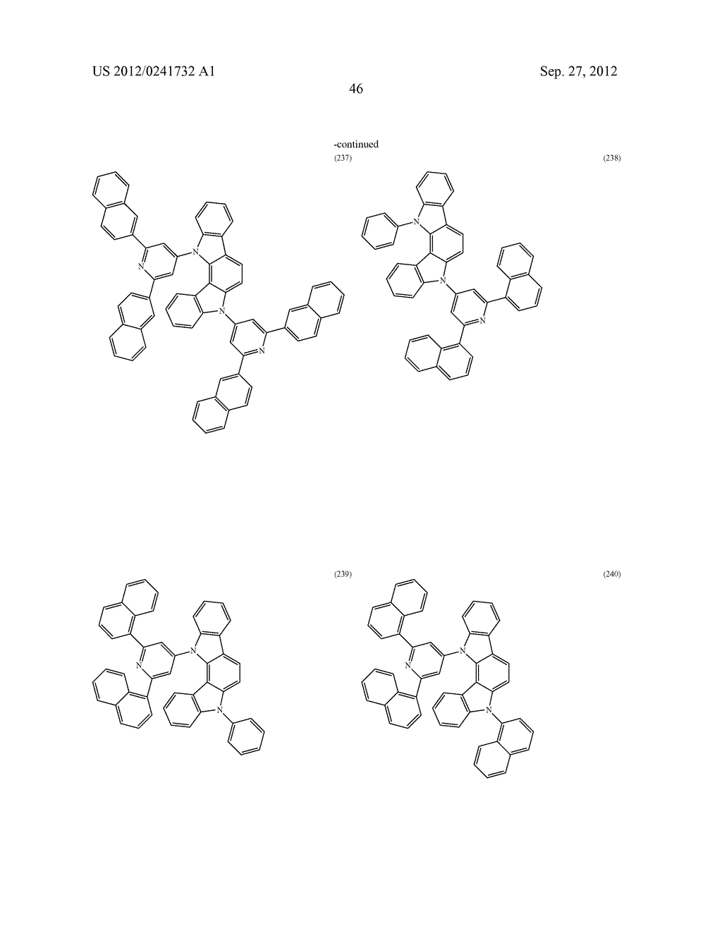 ORGANIC LIGHT-EMITTING MATERIAL AND ORGANIC LIGHT-EMITTING ELEMENT - diagram, schematic, and image 48