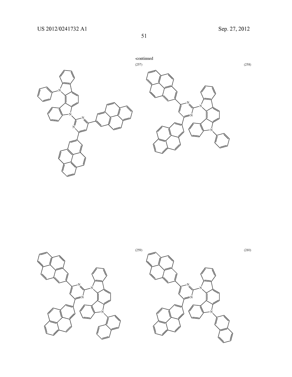 ORGANIC LIGHT-EMITTING MATERIAL AND ORGANIC LIGHT-EMITTING ELEMENT - diagram, schematic, and image 53