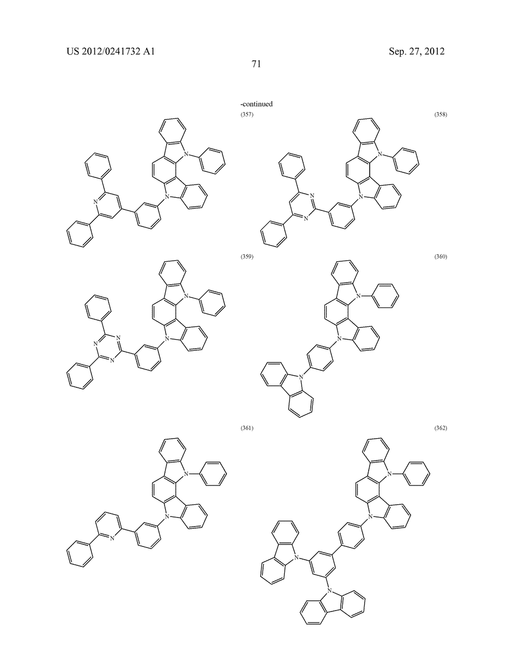 ORGANIC LIGHT-EMITTING MATERIAL AND ORGANIC LIGHT-EMITTING ELEMENT - diagram, schematic, and image 73