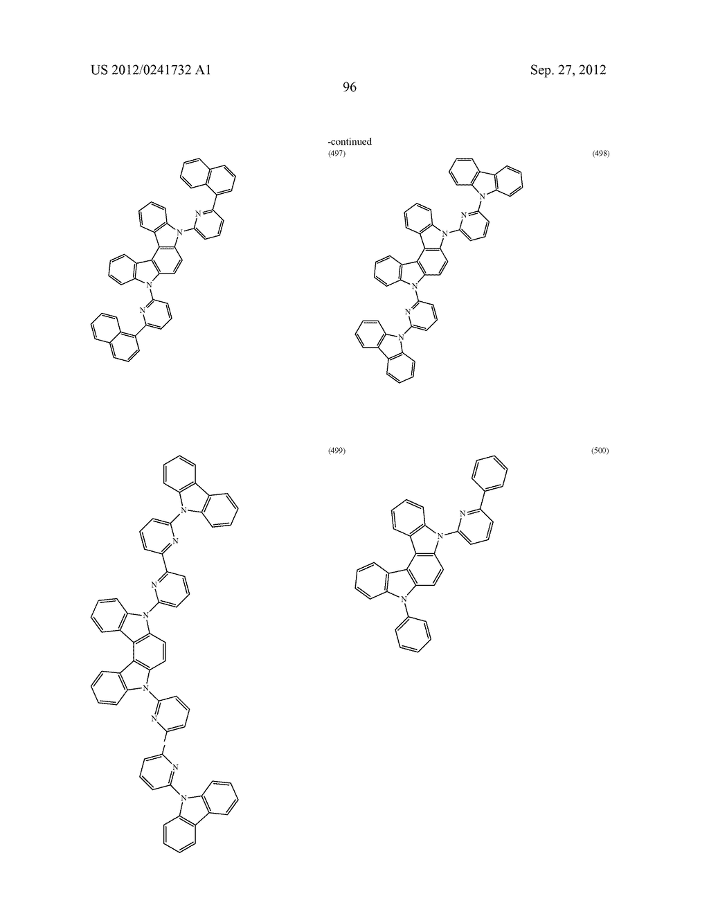 ORGANIC LIGHT-EMITTING MATERIAL AND ORGANIC LIGHT-EMITTING ELEMENT - diagram, schematic, and image 98