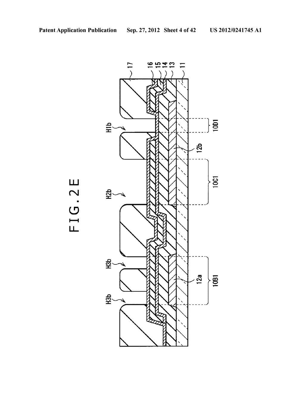 DISPLAY DEVICE, MANUFACTURING METHOD OF DISPLAY DEVICE AND ELECTRONIC     EQUIPMENT - diagram, schematic, and image 05