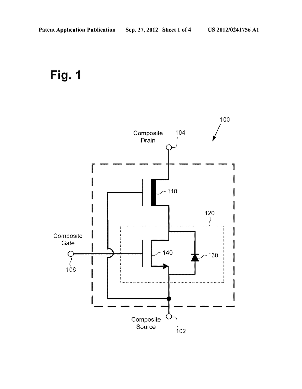 High Voltage Composite Semiconductor Device with Protection for a Low     Voltage Device - diagram, schematic, and image 02