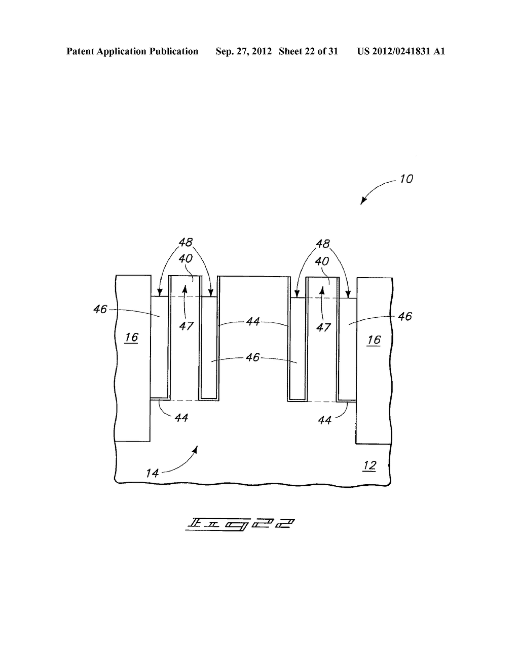 Methods of Forming Vertical Field Effect Transistors, Vertical Field     Effect Transistors, and DRAM Cells - diagram, schematic, and image 23
