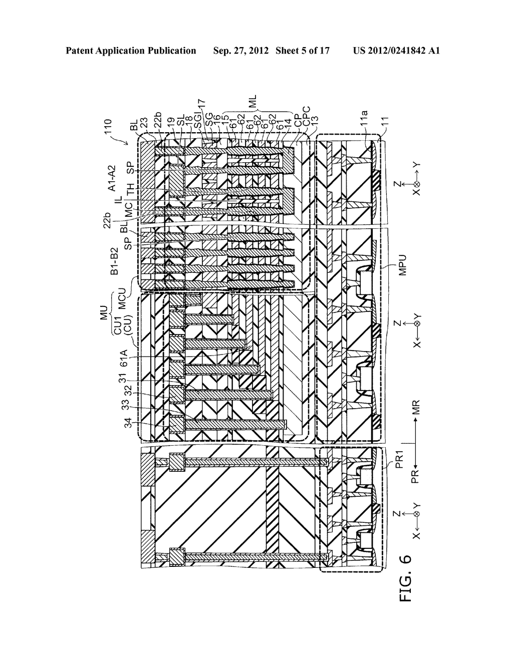 NONVOLATILE SEMICONDUCTOR MEMORY DEVICE AND METHOD FOR MANUFACTURING SAME - diagram, schematic, and image 06