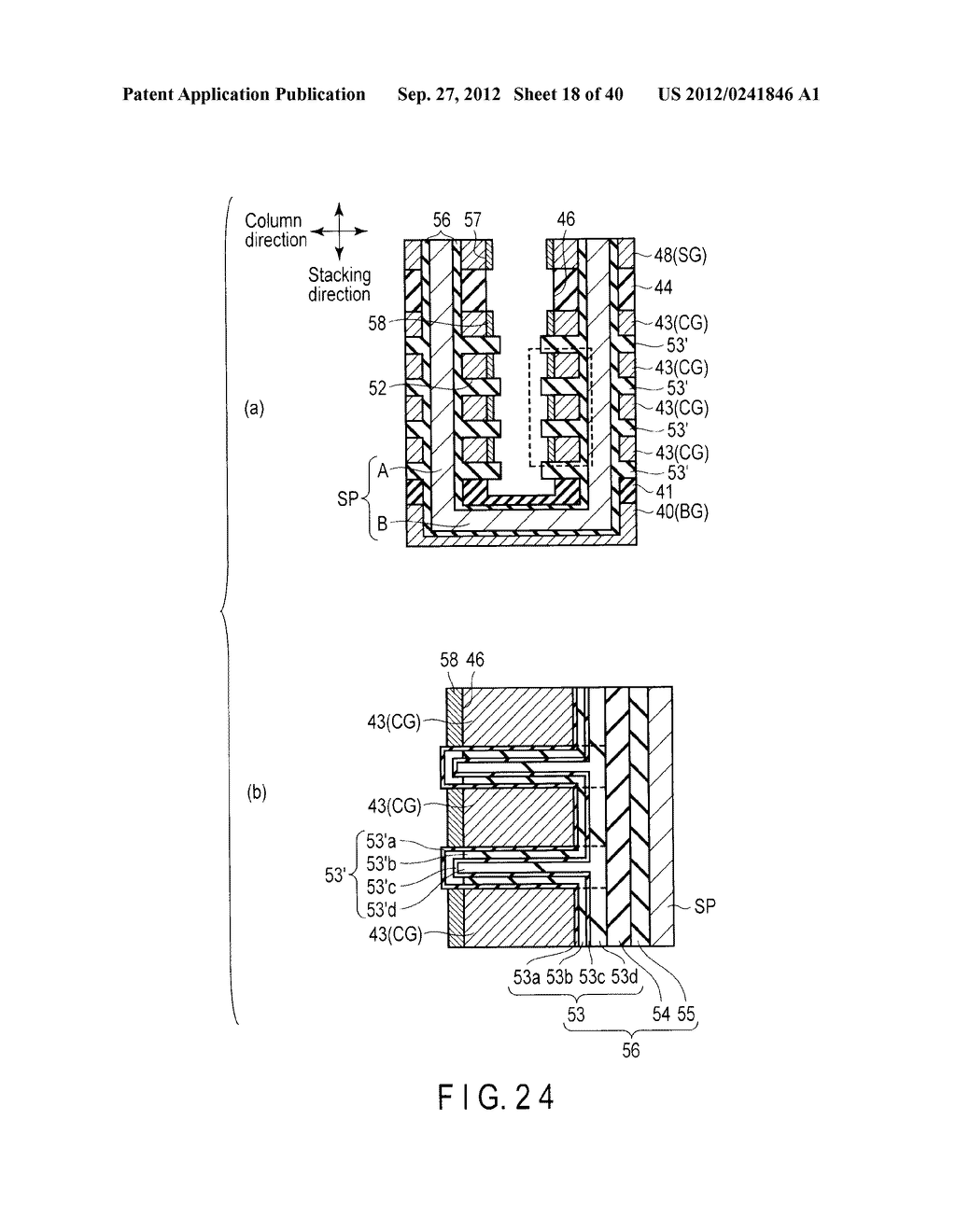 NONVOLATILE SEMICONDUCTOR MEMORY DEVICE AND METHOD OF MANUFACTURING THE     SAME - diagram, schematic, and image 19