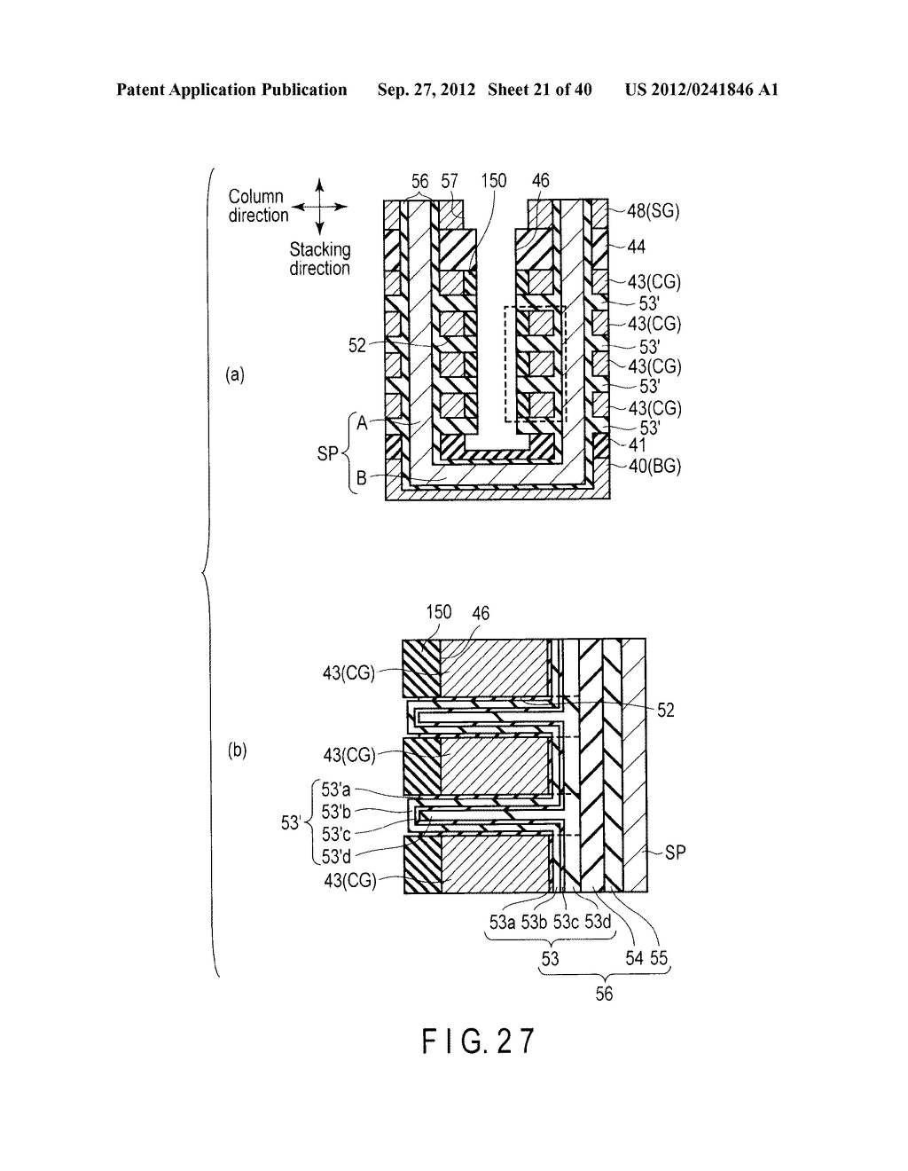 NONVOLATILE SEMICONDUCTOR MEMORY DEVICE AND METHOD OF MANUFACTURING THE     SAME - diagram, schematic, and image 22