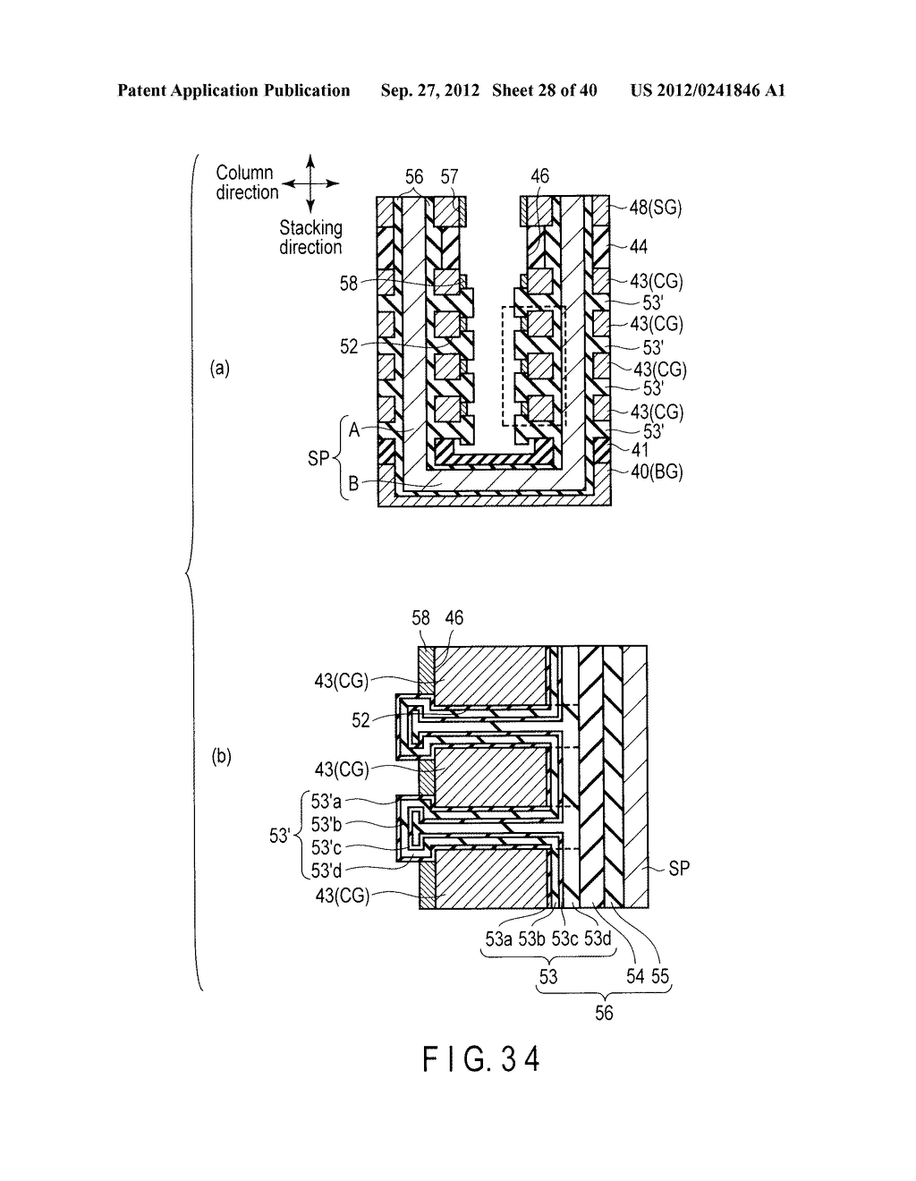 NONVOLATILE SEMICONDUCTOR MEMORY DEVICE AND METHOD OF MANUFACTURING THE     SAME - diagram, schematic, and image 29