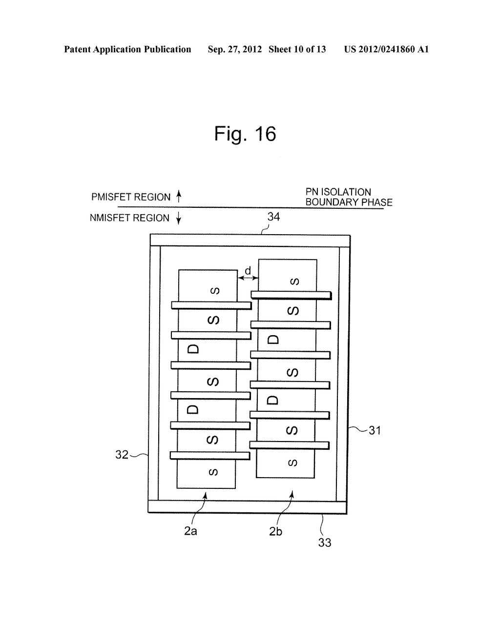 SEMICONDUCTOR INTEGRATED CIRCUIT INCLUDING TRANSISTOR  HAVING DIFFUSION     LAYER FORMED AT OUTSIDE OF ELEMENT ISOLATION REGION FOR PREVENTING SOFT     ERROR - diagram, schematic, and image 11