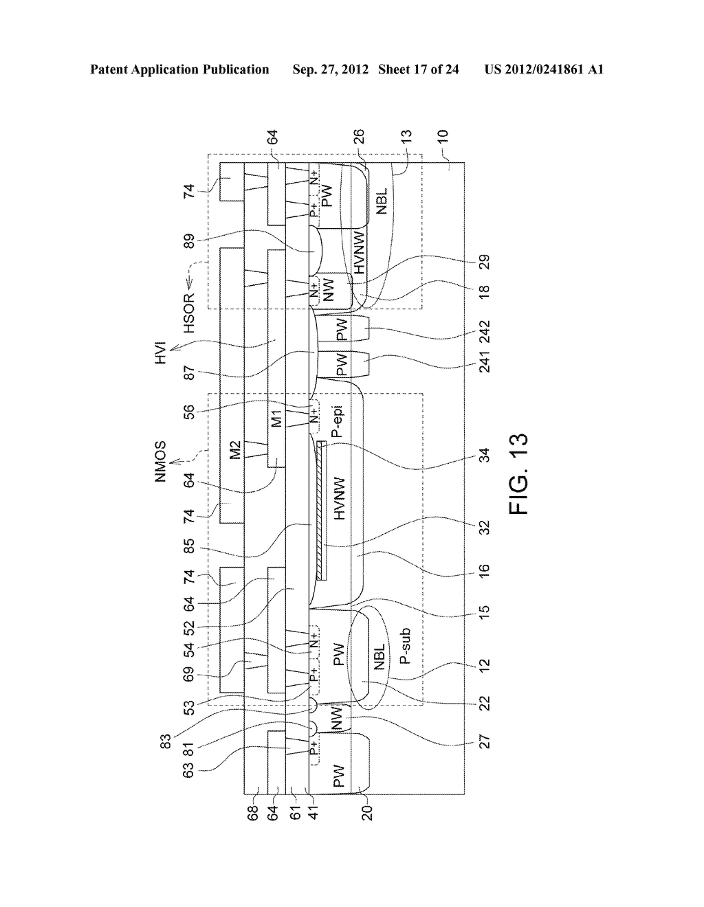 Ultra-High Voltage N-Type-Metal-Oxide-Semiconductor (UHV NMOS) Device and     Methods of Manufacturing the same - diagram, schematic, and image 18