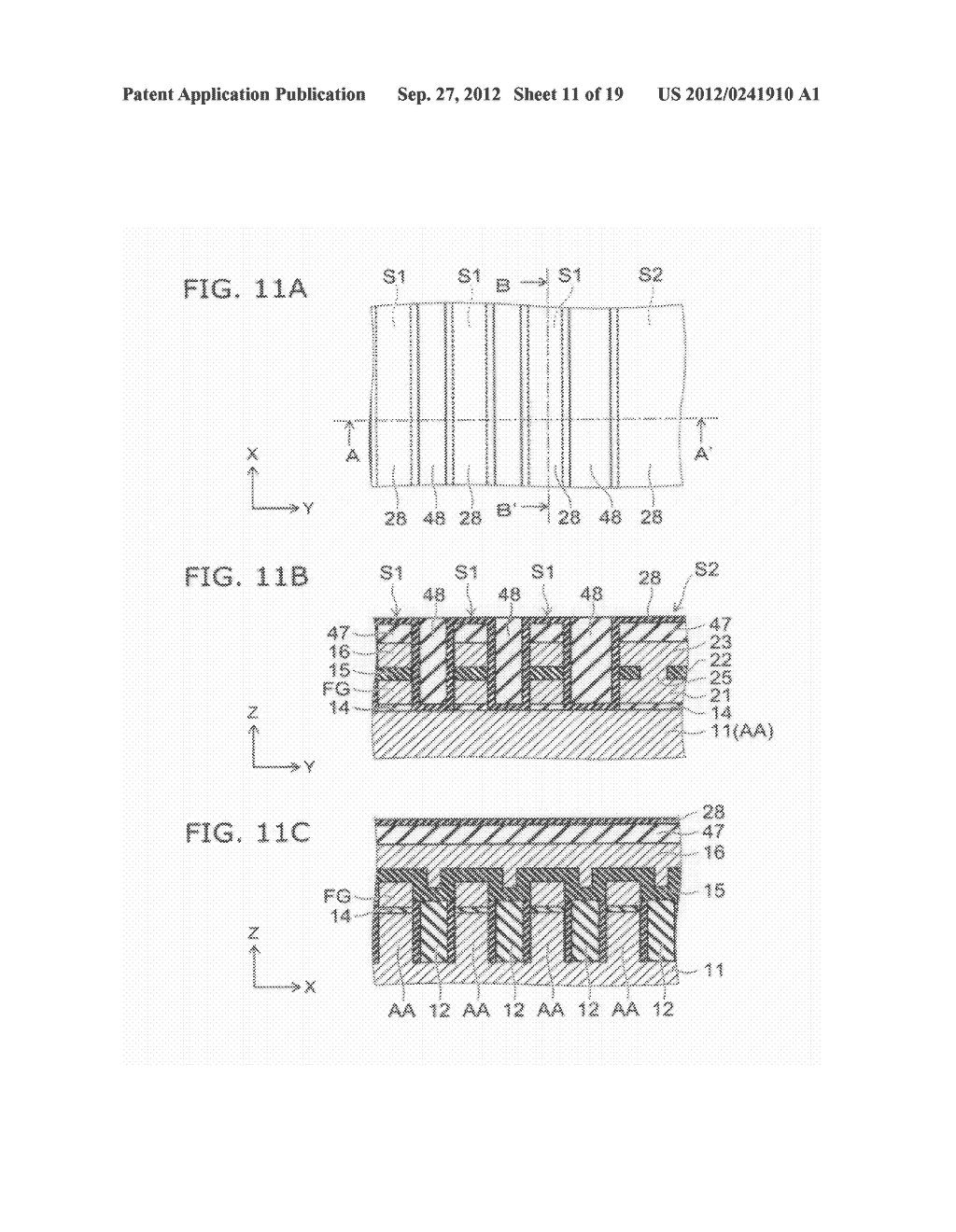 SEMICONDUCTOR MEMORY DEVICE AND METHOD FOR MANUFACTURING SAME - diagram, schematic, and image 12