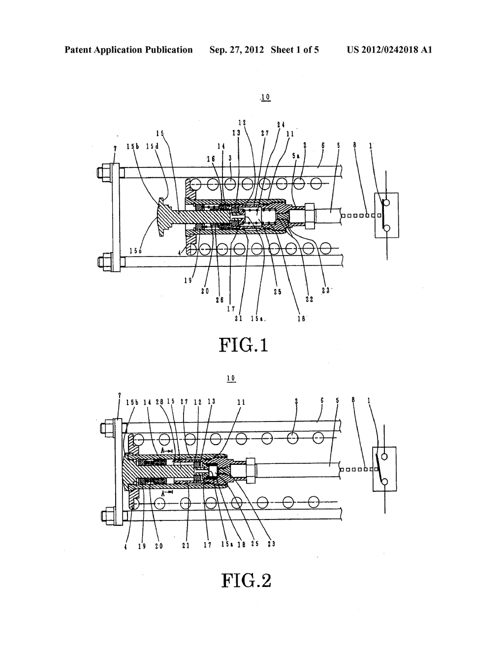 BUFFERING DEVICE FOR THE OPERATING MECHANISM OF A SWITCHGEAR, AND METHOD     OF LUBRICATION THEREOF - diagram, schematic, and image 02