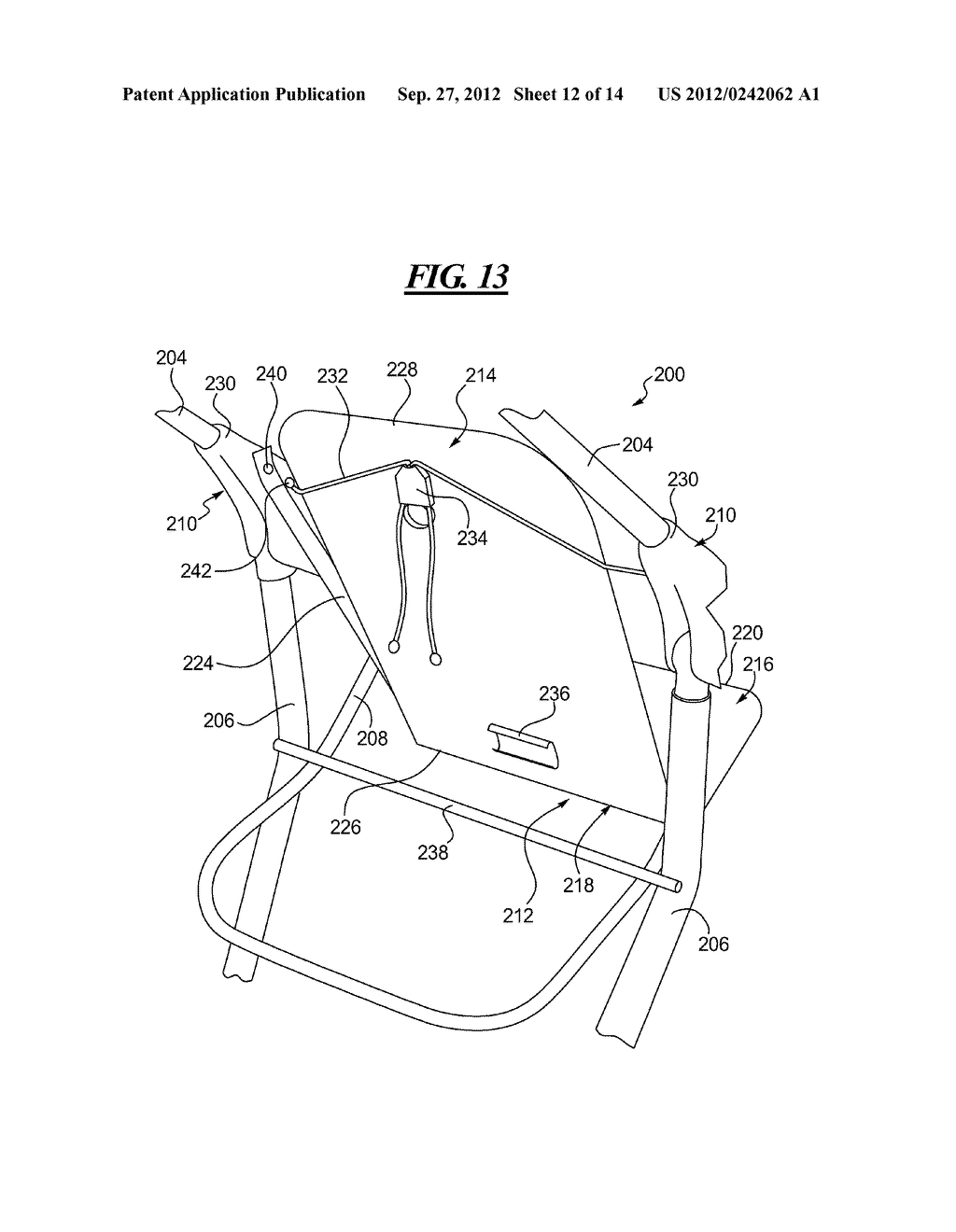 Foldable Stroller and Fold Joint for a Foldable Stroller - diagram, schematic, and image 13