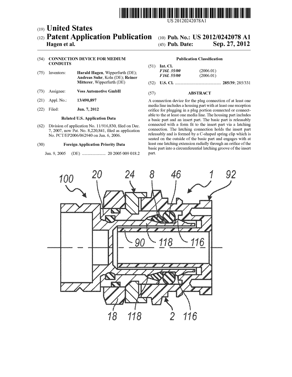 CONNECTION DEVICE FOR MEDIUM CONDUITS - diagram, schematic, and image 01