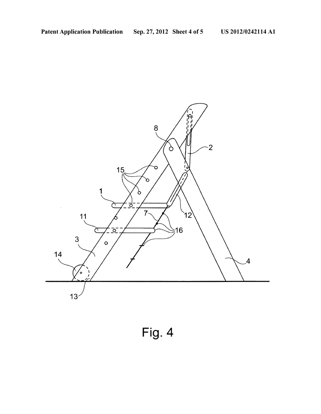 Folding Chair, Particularly Folding Child's Chair - diagram, schematic, and image 05