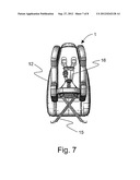 REARWARD FACING INFLATABLE CHILD SEAT diagram and image