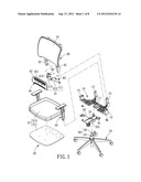 CHAIR WITH WAIST REST AND ARMRESTS diagram and image