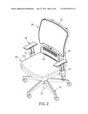 CHAIR WITH WAIST REST AND ARMRESTS diagram and image