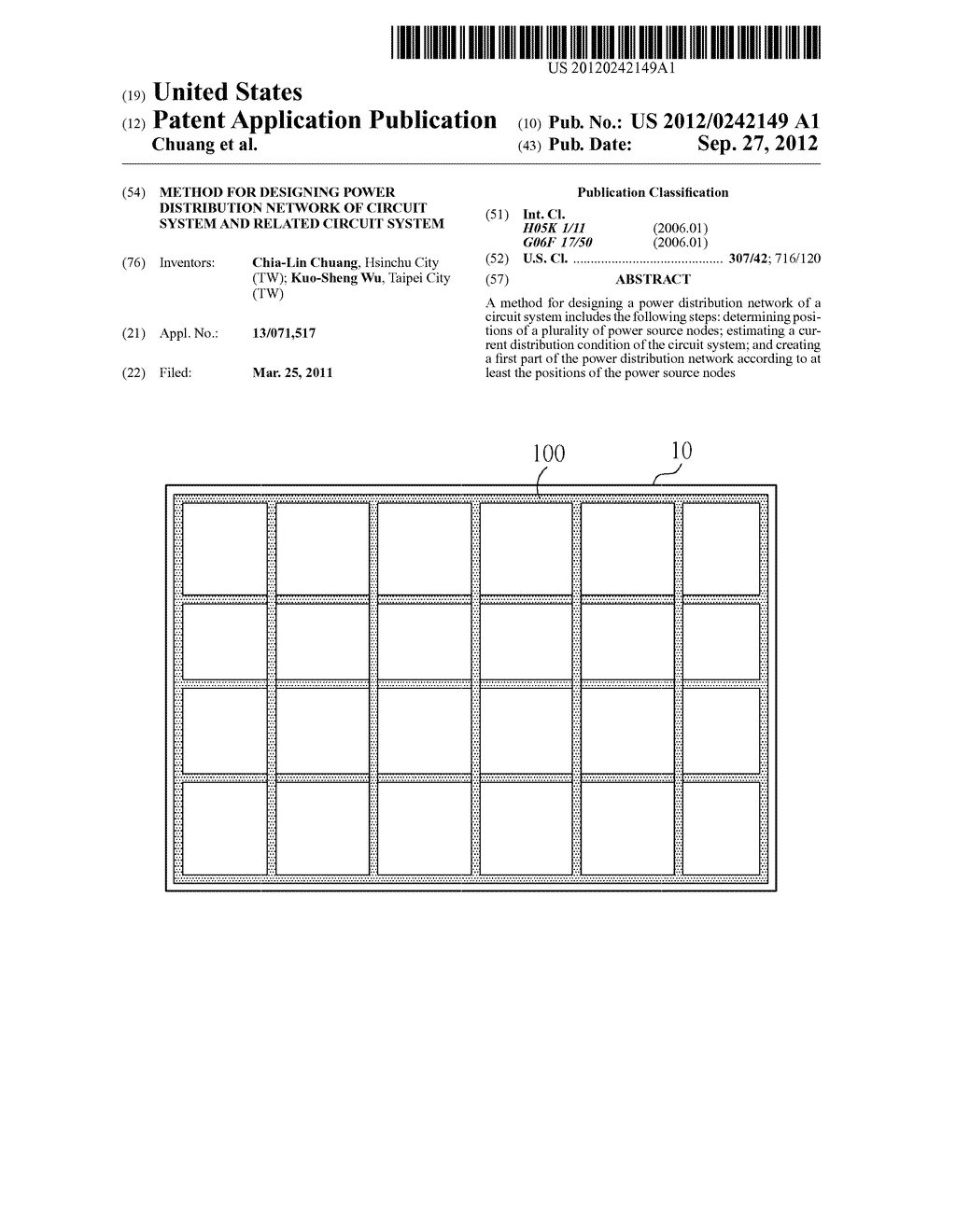 METHOD FOR DESIGNING POWER DISTRIBUTION NETWORK OF CIRCUIT SYSTEM AND     RELATED CIRCUIT SYSTEM - diagram, schematic, and image 01