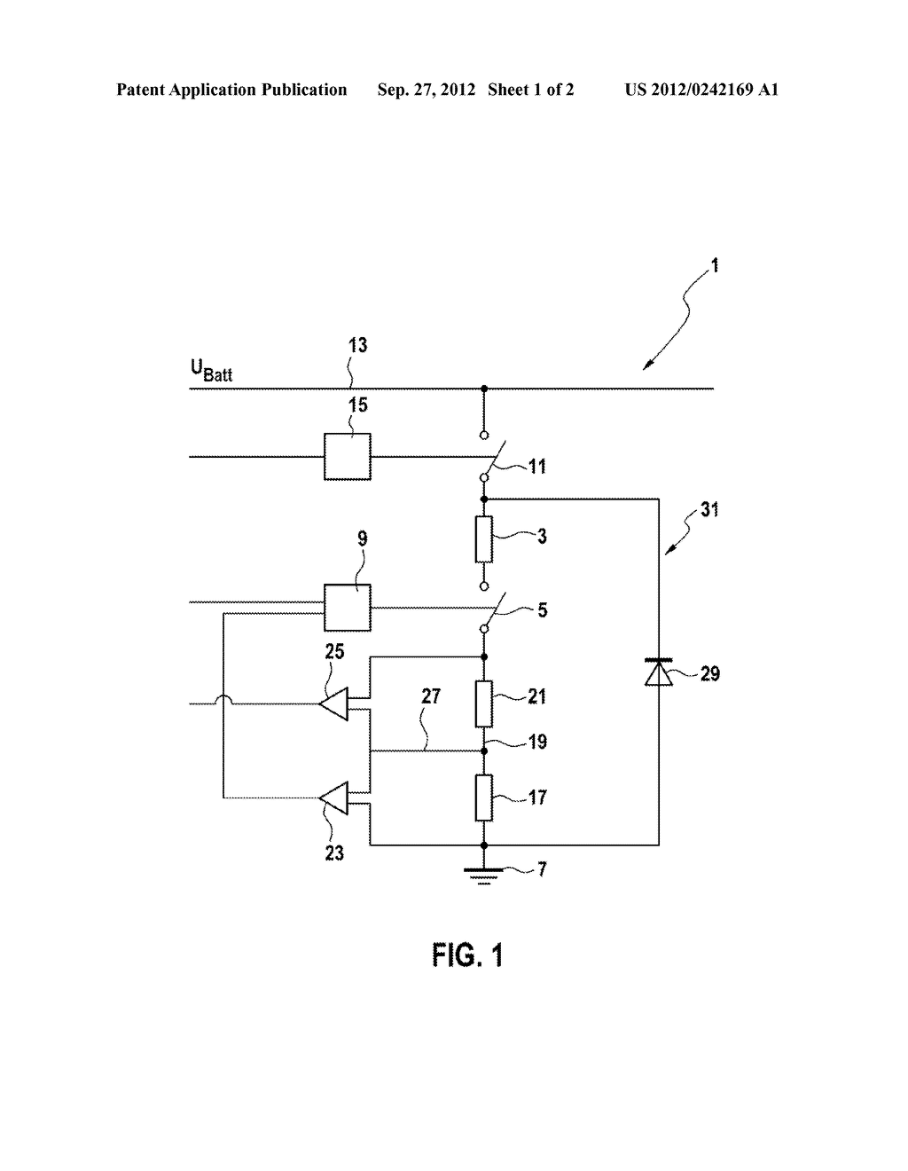 ELECTRIC CIRCUIT CONFIGURATION FOR SWITCHING AN ELECTRICAL LOAD - diagram, schematic, and image 02