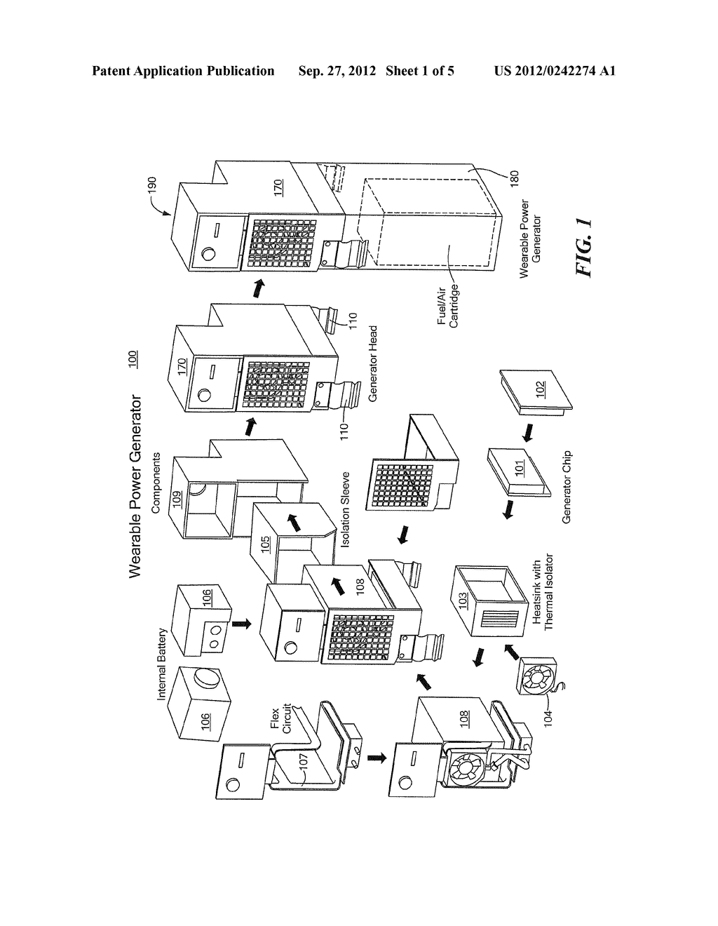 Systems and Methods Providing a Wearable Power Generator - diagram, schematic, and image 02