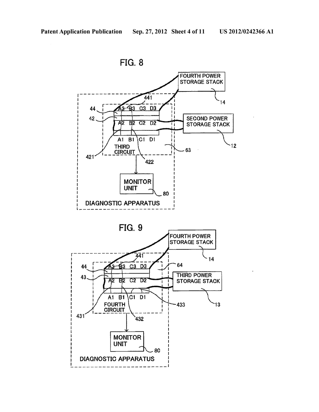 DIAGNOSTIC APPARATUS FOR ERRONEOUS INSTALLATION OF POWER STORAGE STACKS     AND VEHICLE - diagram, schematic, and image 05