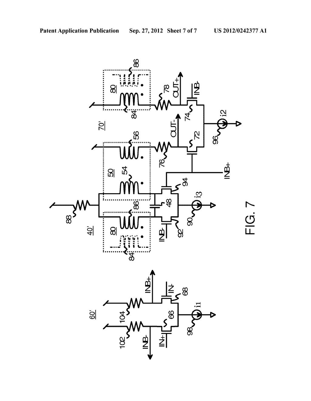 Re-Driver with Pre-Emphasis Injected Through a Transformer and Tuned by an     L-C Tank - diagram, schematic, and image 08