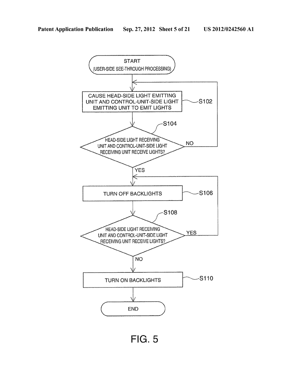 HEAD-MOUNTED DISPLAY DEVICE AND CONTROL METHOD FOR THE HEAD-MOUNTED     DISPLAY DEVICE - diagram, schematic, and image 06