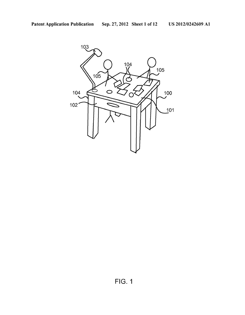 Interacting With Physical and Digital Objects Via a Multi-Touch Device - diagram, schematic, and image 02