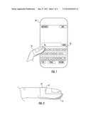 FINGER DEVICE FOR OPERATING A CAPACITIVE TOUCH SCREEN diagram and image