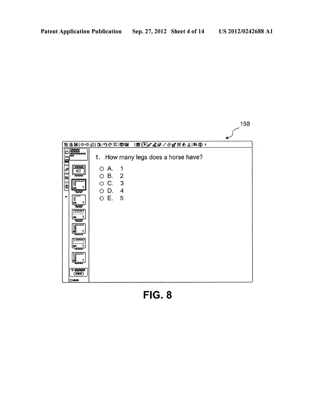 DATA PRESENTATION METHOD AND PARTICIPANT RESPONSE SYSTEM EMPLOYING SAME - diagram, schematic, and image 05