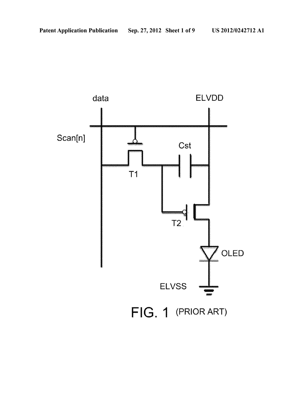 PIXEL CIRCUIT OF LIGHT EMITTING DIODE DISPLAY AND DRIVING METHOD THEREOF - diagram, schematic, and image 02