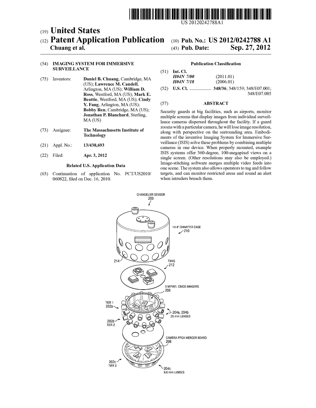 IMAGING SYSTEM FOR IMMERSIVE SURVEILLANCE - diagram, schematic, and image 01