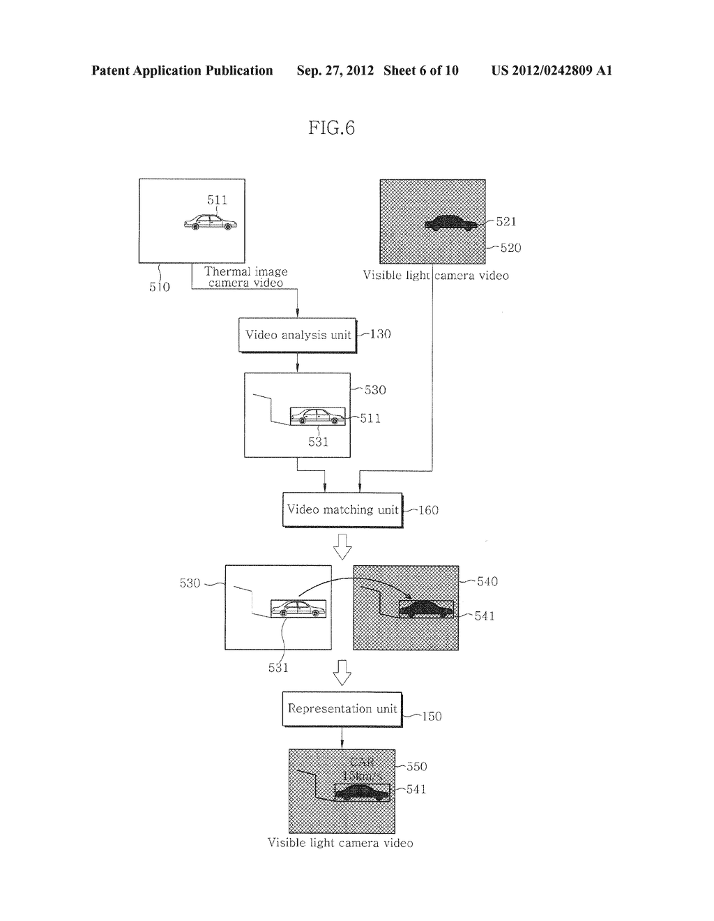 VIDEO SURVEILLANCE APPARATUS USING DUAL CAMERA AND METHOD THEREOF - diagram, schematic, and image 07