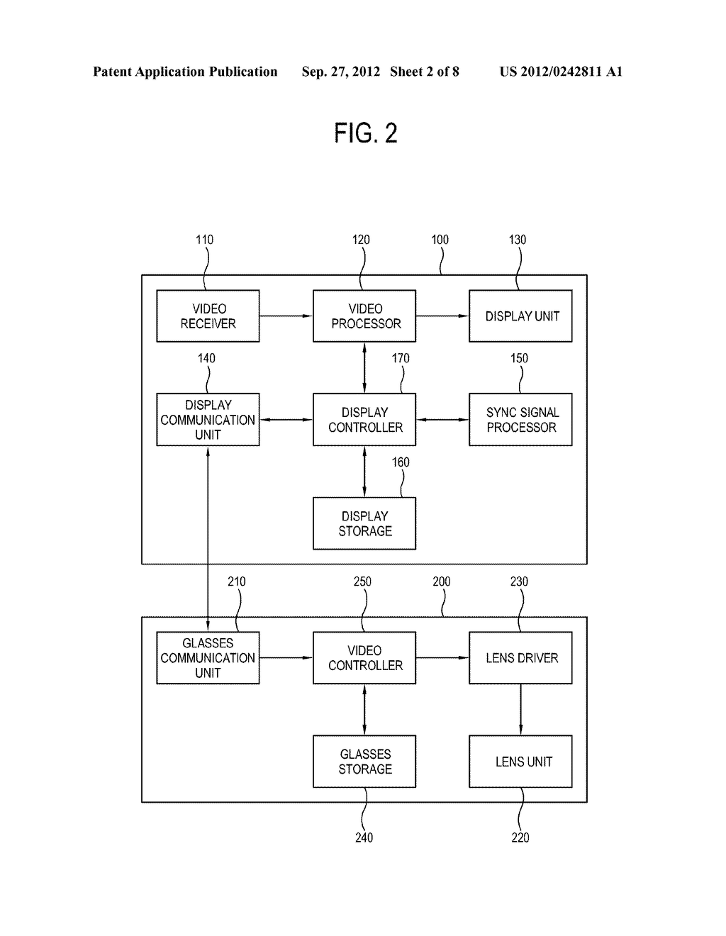 DISPLAY APPARATUS, CONTROL METHOD THEREOF, SHUTTER GLASSES AND CONTROL     METHOD THEREOF - diagram, schematic, and image 03