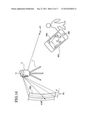 GUIDE LIGHT DEVICE, SURVEY APPARATUS HAVING THE GUIDE LIGHT DEVICE, SURVEY     SYSTEM USING THE SURVEY APPARATUS, SURVEY POLE USED IN THE SURVEY SYSTEM,     AND MOBILE WIRELESS TRANSCEIVER USED IN THE SURVEY SYSTEM diagram and image