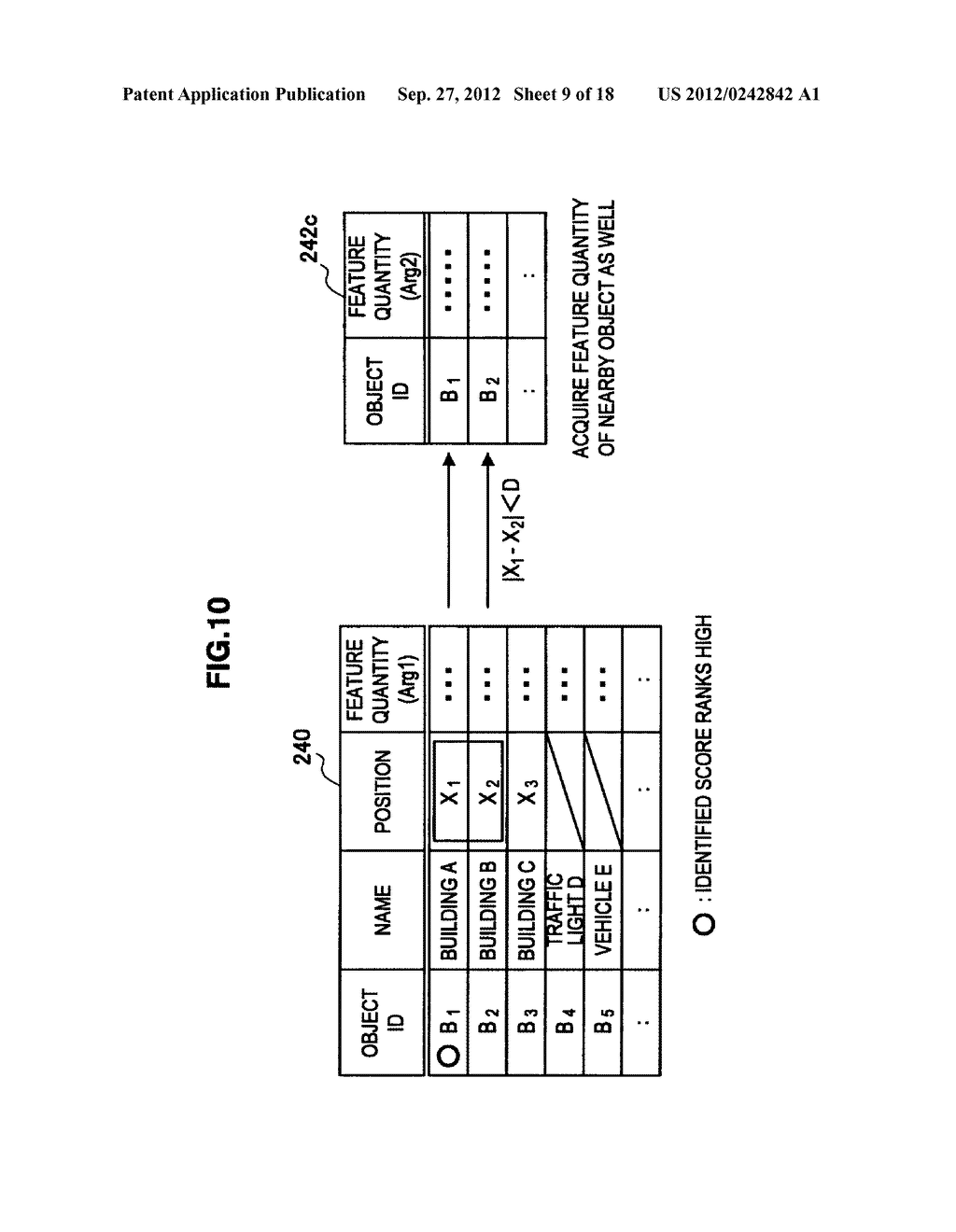 TERMINAL DEVICE, INFORMATION PROCESSING DEVICE, OBJECT IDENTIFYING METHOD,     PROGRAM, AND OBJECT IDENTIFYING SYSTEM - diagram, schematic, and image 10