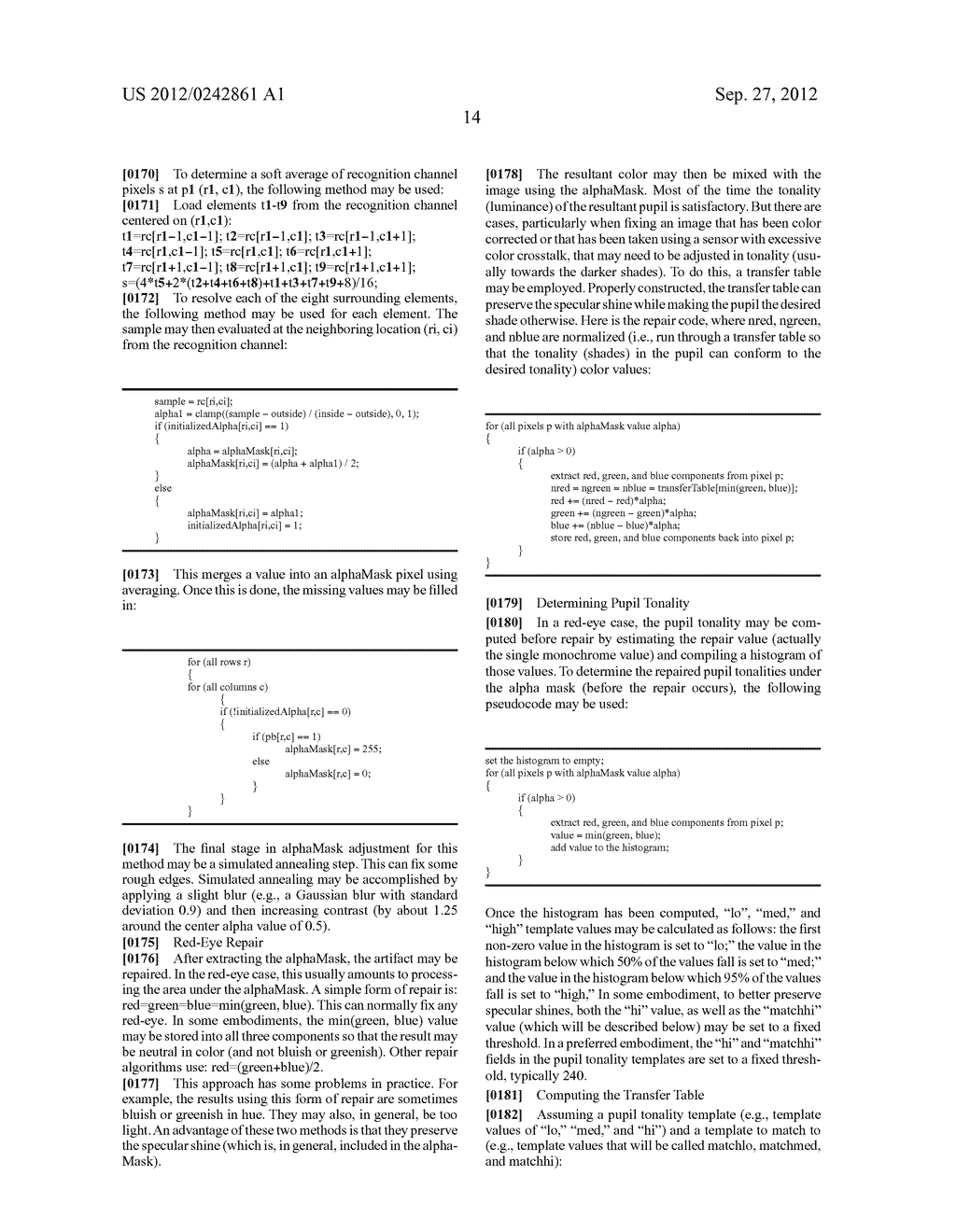 Red-Eye Removal Using Multiple Recognition Channels - diagram, schematic, and image 34